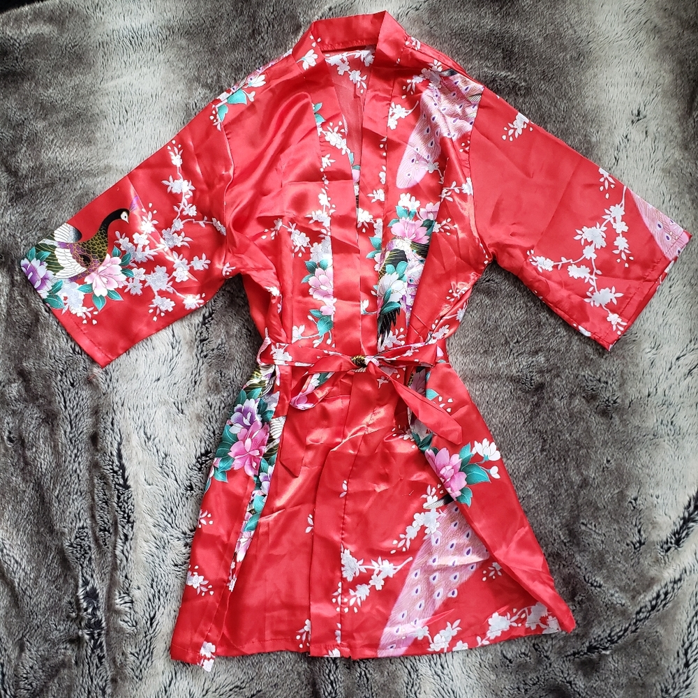 New Silk Satin Robe